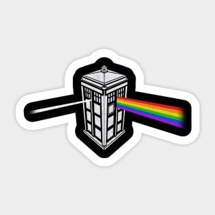 dark side of the tardis 2 Sticker